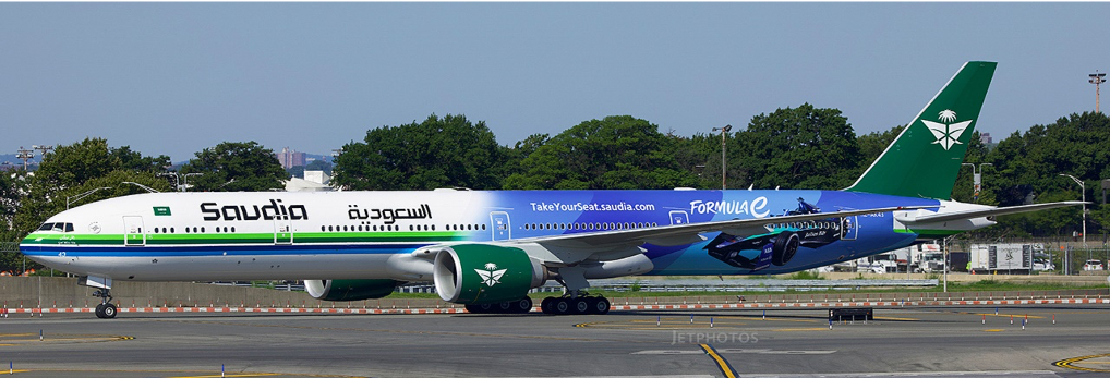 Saudi Arabian Airlines Boeing 777-300ER  "Formula E 2024" / VH-ZNH /  JC Wings  1:400 /  XX40318