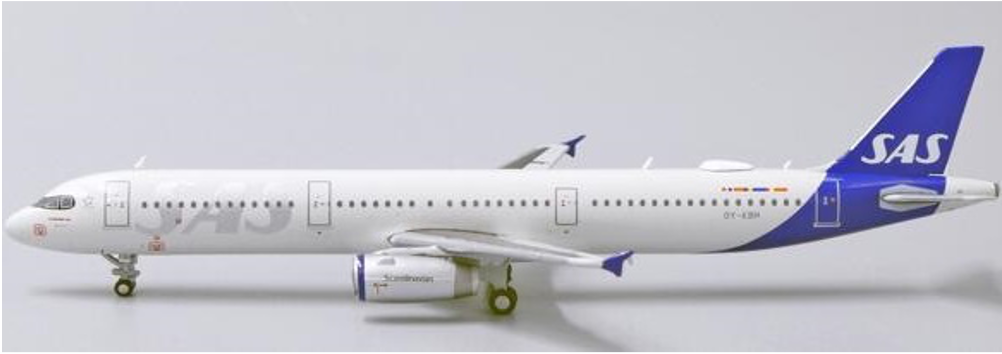 SAS Scandinavian Airbus A321 "New Colors" / OY-KBH /  JC Wings  1:400 / XX4257