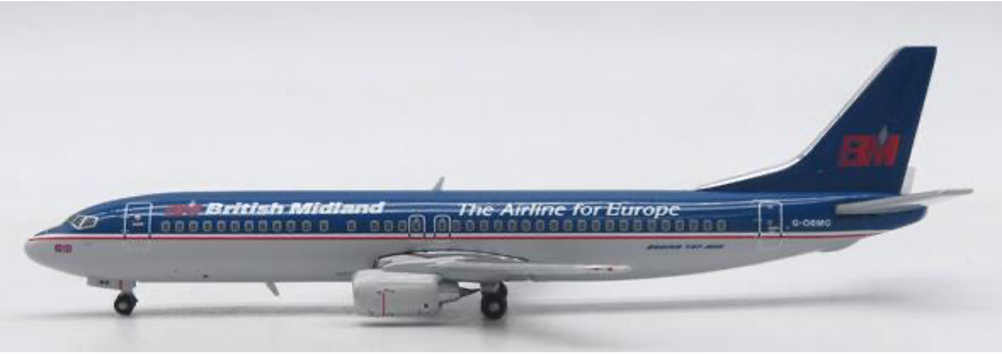 British Midland Airways Boeing 737-400 "The Airline of Europe" / G-OBMG /  JC Wings 1:400 / XX40060