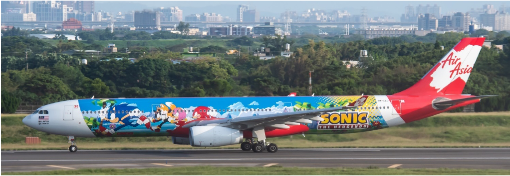AirAsia Airbus A330-300 "Sonic the Hedgedog" / 9M-XXU /  JC Wings 1:400 /  XX40457