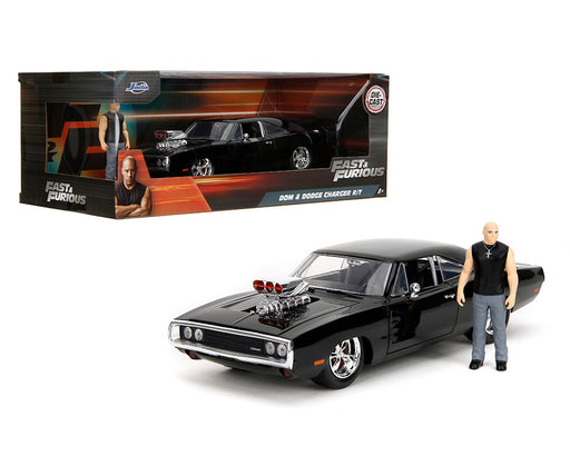 Doms 1970 Dodge Charger R/T - Black - Hollywood Rides - Jada - 1/24 - 35907