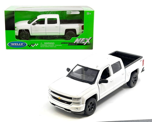 2017 Chevrolet Silverado - White - Welly 1/29 - 24083 WH - Passion Diecast 