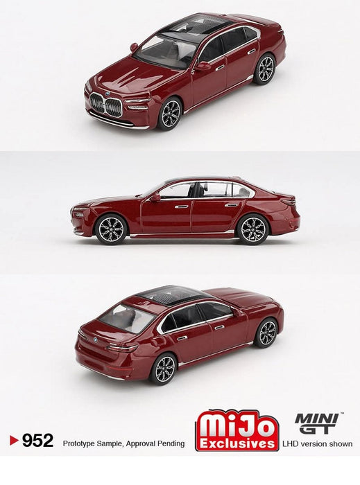 BMW i7 xDrive60 Aventurin - Mini GT - 1:64 - MGT00952 Passion Diecast