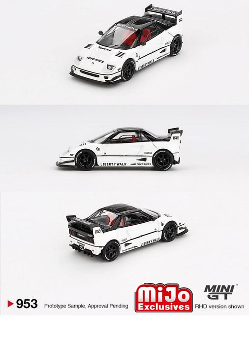 Mazda AZ-1 Liberty Walk LB40 White 2024 Tokyo Auto Salon - Mini GT - 1:64 - MGT00953 Passion Diecast