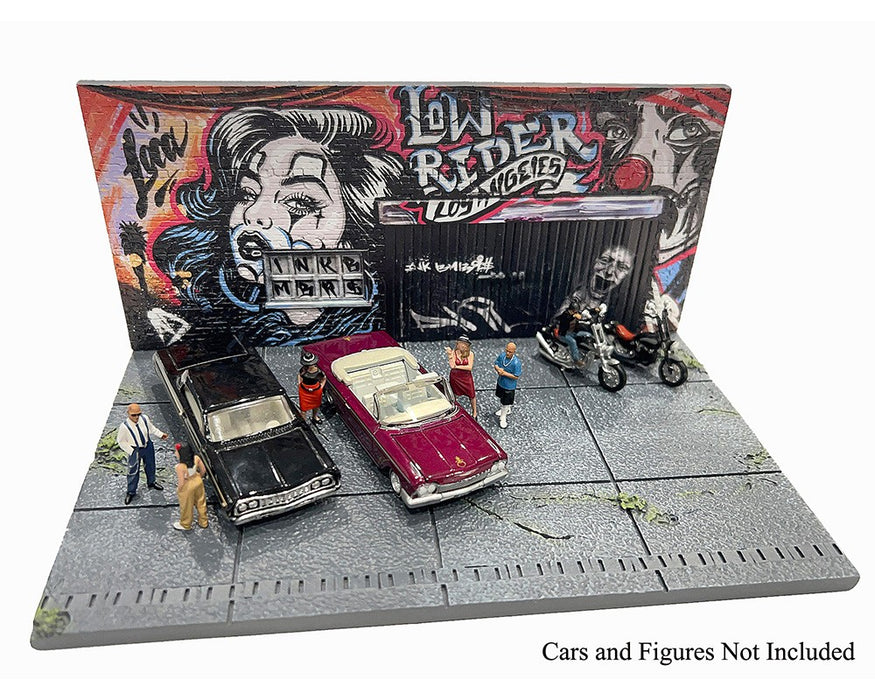 Mijo Exclusive - LA Street Art Diorama Lowrider - Limited Edition - American Diorama 1-64 - AD-2423