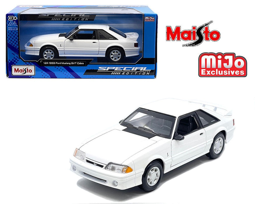 Ford Mustang SVT Cobra 1993 - White - Special Edition - Mijo Exclusives - Maisto - 1/24 - 32906 WH