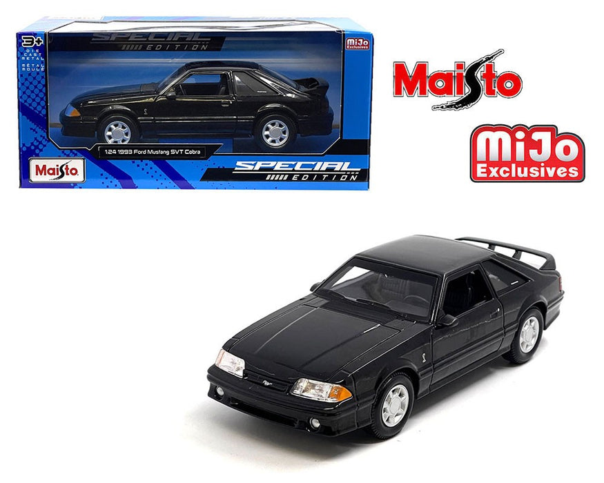 Ford Mustang SVT Cobra 1993 - Black - Special Edition - Mijo Exclusives - Maisto - 1/24 - 32906 BK