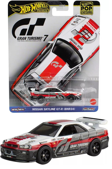 Pop Culture Premium 2024 C - Nissan Skyline GTR (BNR34) Gran Turismo 7 - Hot Wheels 1:64 - HKC28 - Passion Diecast
