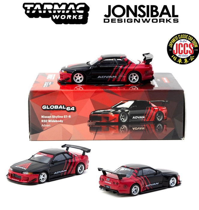 Nissan Skyline GT-R R32 ADVAN Widebody Jonsibal 2024 JCCS Special - Global64 - Tarmac Works - 1/64 - T64G-061-ADV
