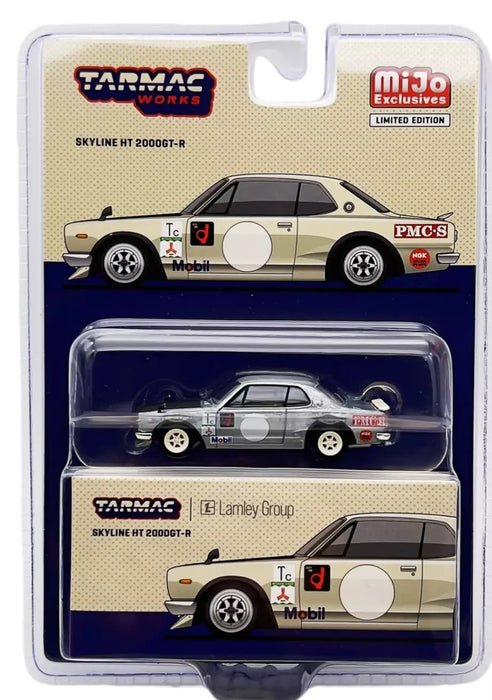 CHASE CAR Nissan Skyline 2000 GT-R (KPGC10) Lamley Special Edition - White - Tarmac Works - 1/64 - T64G-043-WH2GR
