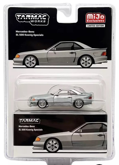 CHASE CAR Mercedes-Benz SL 500 Koenig Specials - Silver - Tarmac Works - 1/64 - T64G-045-SLGR