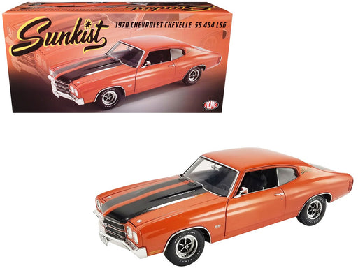 Sunkist - 1970 Chevrolet Chevelle SS 454 in Orange with Black Stripes Limited 600 Pieces - ACME - 1/18 - A1805528