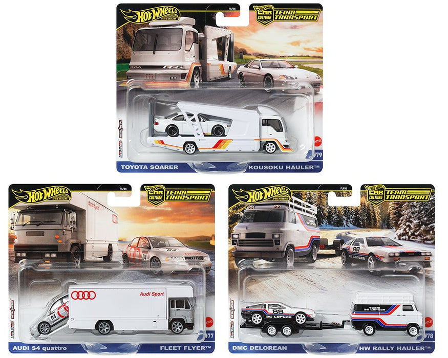 Team Transport F Case 2024 Set of 4 - Hot Wheels - 1/64 - FLF56-957F