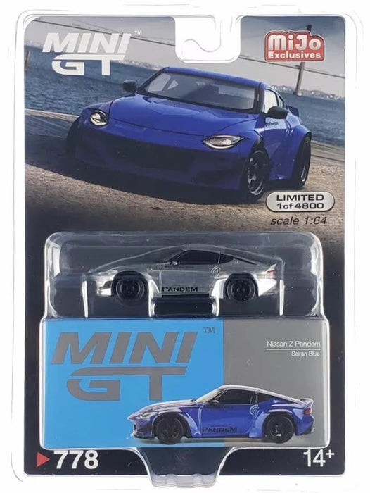 CHASE CAR Nissan Z Pandem Seiran Bleu - Mini GT - 1:64 - MGT00778GR Passion Diecast