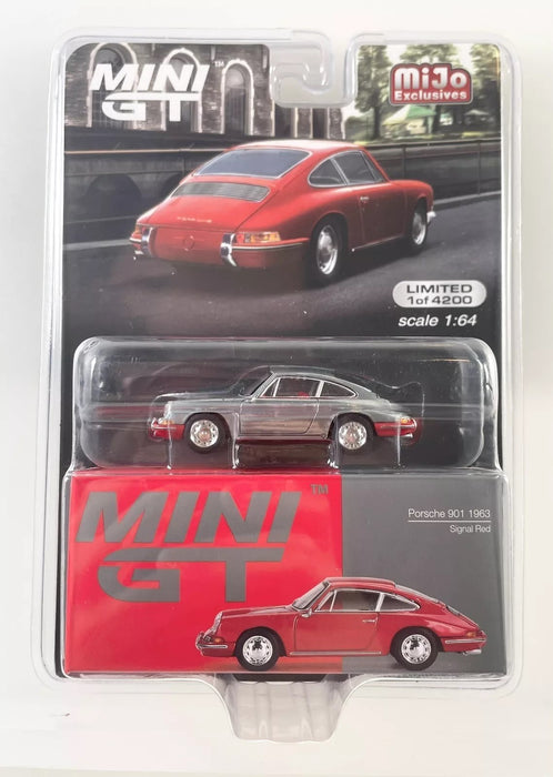 CHASE CAR Porsche 901 1963 Rouge Signal - Mini GT - 1:64 - MGT00695GR Passion Diecast