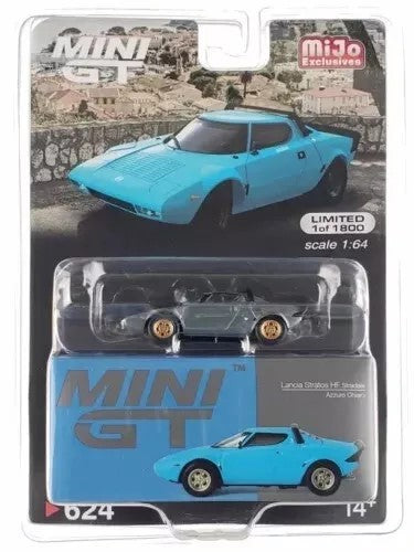 CHASE CAR Lancia Stratos HF Stradale Azzuro Chiaro - Mini GT - 1:64 - MGT00624GR Passion Diecast