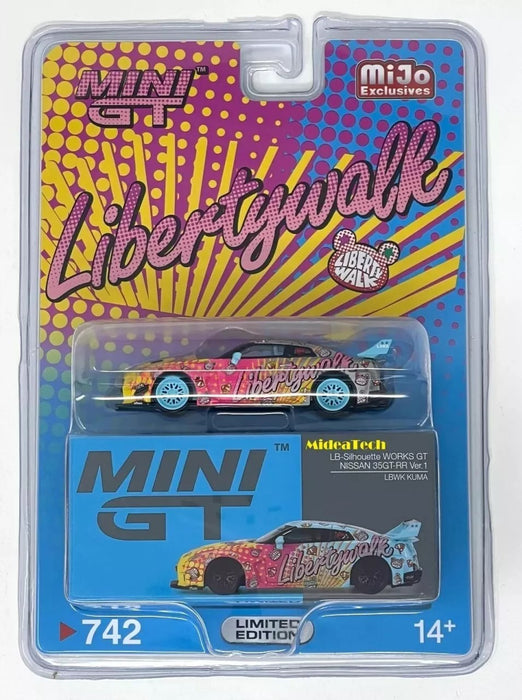 CHASE CAR LB-Silhouette WORKS GT NISSAN 35GT-RR Ver.1 LBWK KUMA - Mini GT - 1:64 - MGT00742GR Passion Diecast