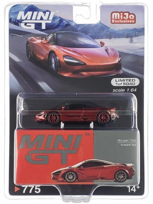 CHASE CAR McLaren 750S Rouge Amarante - Mini GT - 1:64 - MGT00775GR Passion Diecast