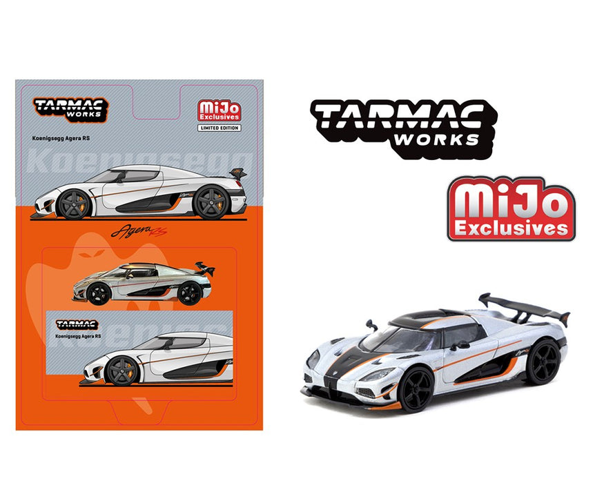 Koenigsegg Agera RS - Moon Silver / Black - Tarmac Works - 1/64 - T64G-TL005-MS