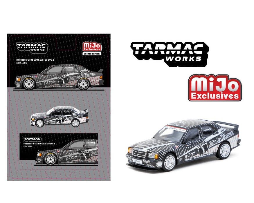 Mercedes-Benz 190 E 2.5-16 EVO 1 DTM 1989 Klaus Ludwig - Tarmac Works - 1/64 - T64G-057-89DTM01