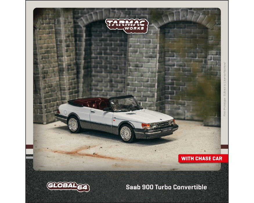 Saab 900 Turbo Convertible - White - Tarmac Works - 1/64 - T64G-067-WH