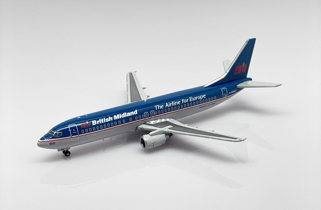 British Midland Airways Boeing 737-400 "The Airline of Europe" / G-OBMG /  JC Wings 1:400 / XX40060