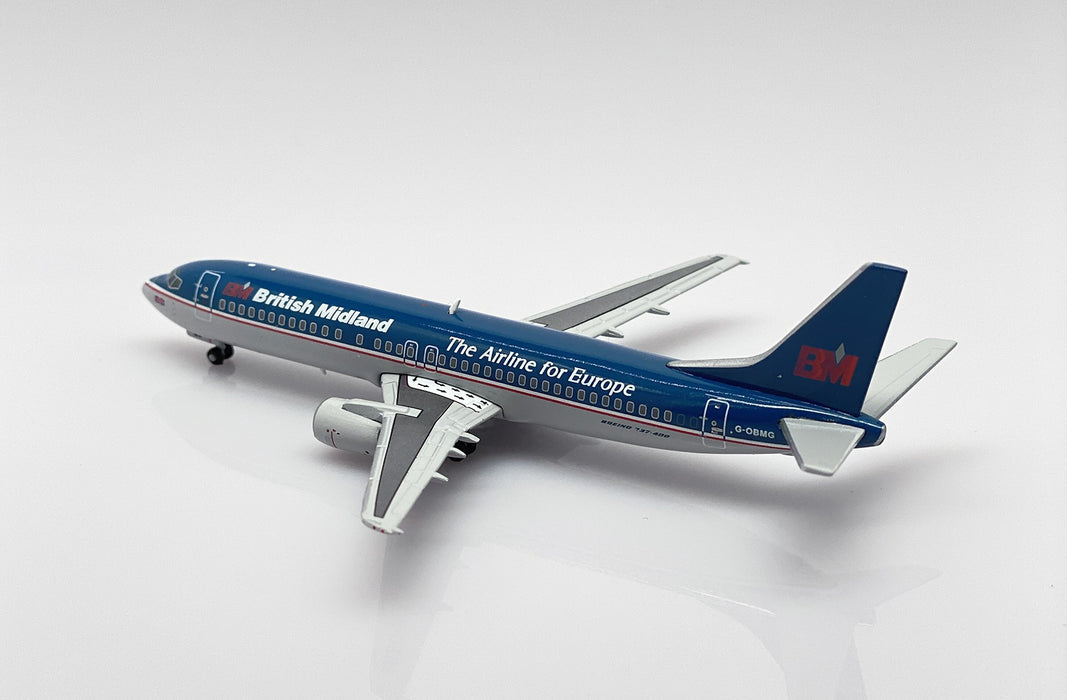 British Midland Airways Boeing 737-400 "The Airline of Europe" / G-OBMG /  JC Wings 1:400 / XX40060