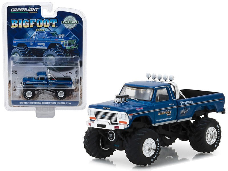 1/64 Bigfoot NO1 The Original Monster Truck 1974 Ford F-250(Hobby Exclusive) GL-29934 GREENLIGHT PASSION DIECAST