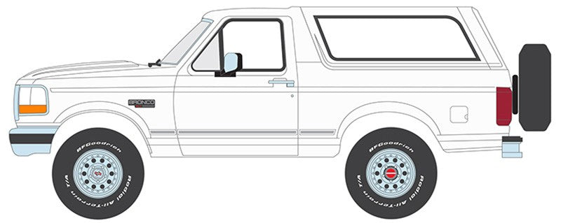 1993 Ford Bronco XLT in Oxford White - 1/18 - Greenlight - 19086 Passion Diecast