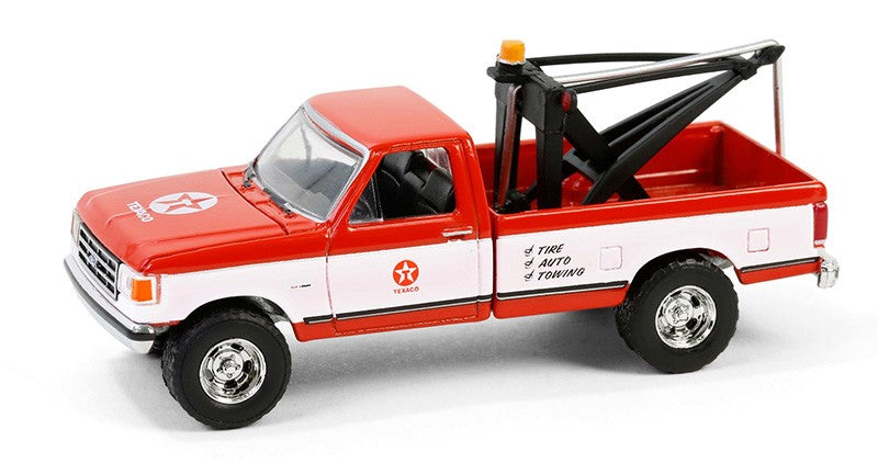 Texaco - 1988 Ford F-250 with Drop-In Tow Hook - Texaco Special Edition Series 1 - 1/64 Greenlight - 41165 D
