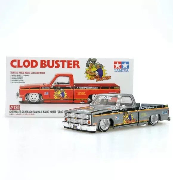CHASE CAR Kaido★House - Chevrolet Silverado TAMIYA x KAIDO HOUSE Clod Buster - Mini GT - Mijo Exclusives - 1/64 - KHMG130GR