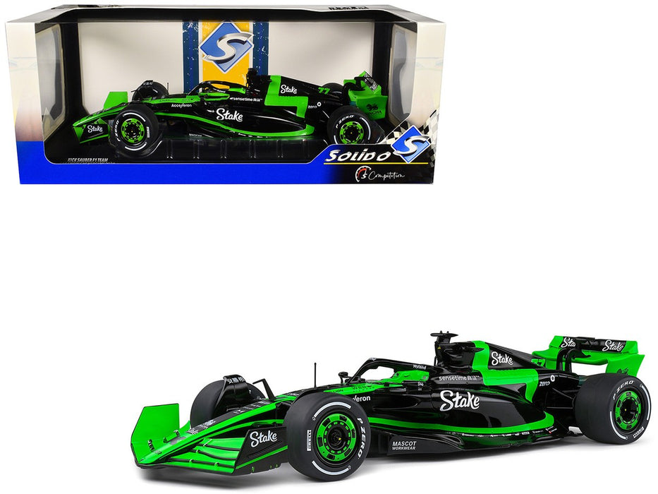 KICK Sauber C44 Showcar Version - Noir / Vert - 2024 - Solido - 1/18 - S1811104 - Passion Diecast 