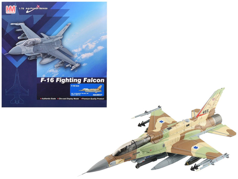 Lockheed F-16I Sufa / IDF/AF 119th (Bat) Sqn, Ramon AB, Israel / Hobby Master 1:72 HA38037