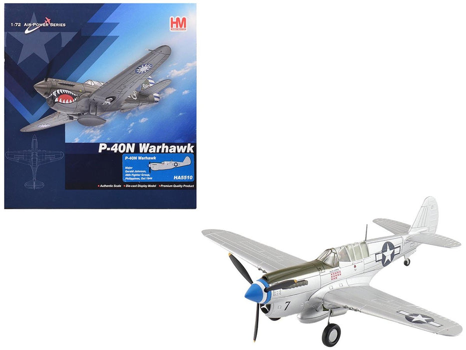 Curtiss P-40N Warhawk / USAAF 49th FG, Black 7, Major G. Johnson, Philippines, Oct. 1944 / Hobby Master 1:72 HA5510