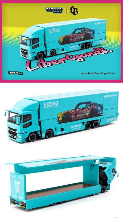 Mitsubishi Fuso Super Great LB-TRUCKS - Truck64 - Tarmac Works - 1/64 - T64T-TL001-LBS Passion Diecast