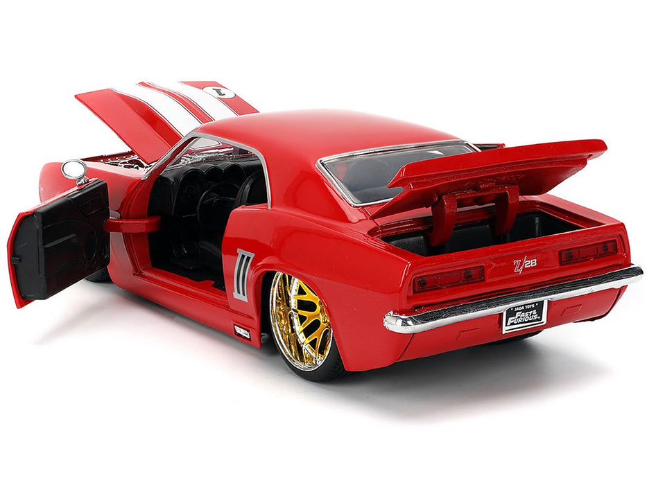 1969 Chevrolet Camaro No.1 - Red with White Stripes - Fast & Furious - Jada - 1/24 - 36151