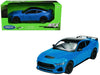 2024 Ford Mustang GT - Blue with Black Roof - Welly 1/25 - 24123W BL - Passion Diecast