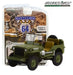 Utah Beach, Normandy - Theodore Roosevelts 1942 Willys Jeep - Battalion 64 Series 2 -1/64 Greenlight - 61020 A