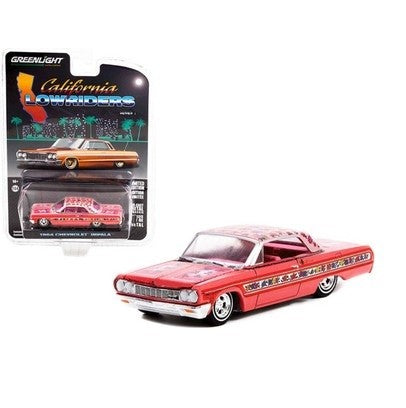 1963 Chevrolet Impala Lowrider - in Gypsy Rose- California Lowriders Series 1 - 1/64 Greenlight - 63010 A - Passion Diecast