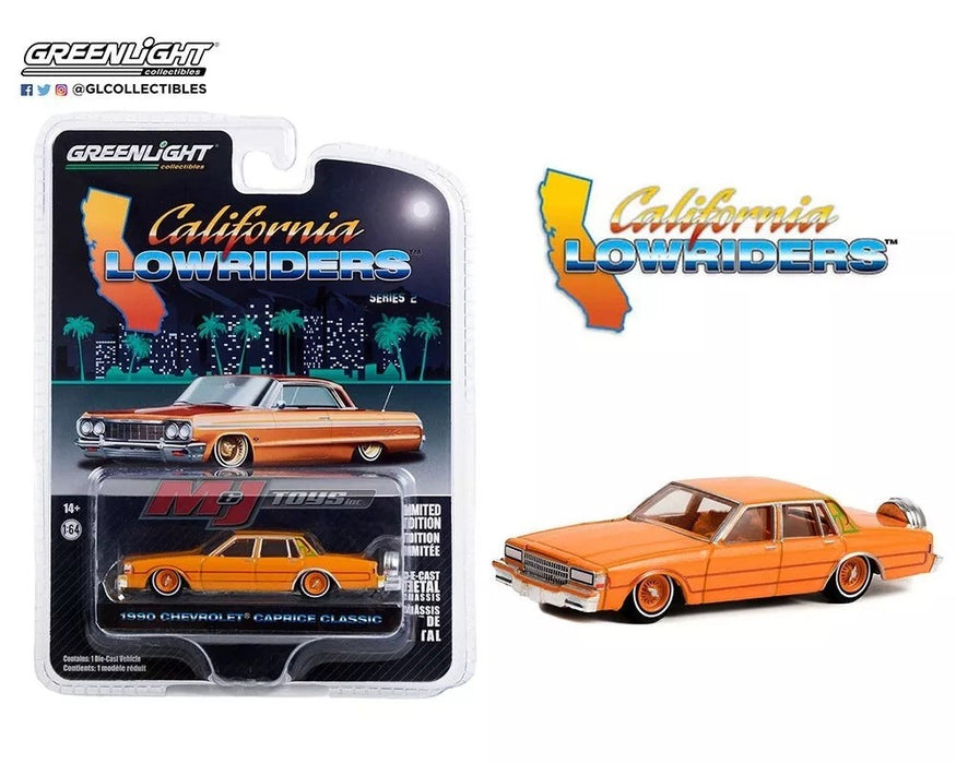 1990 Chevrolet Caprice Classic with Continental Kit - California Lowriders Series 2 -1/64 Greenlight - 63030 F