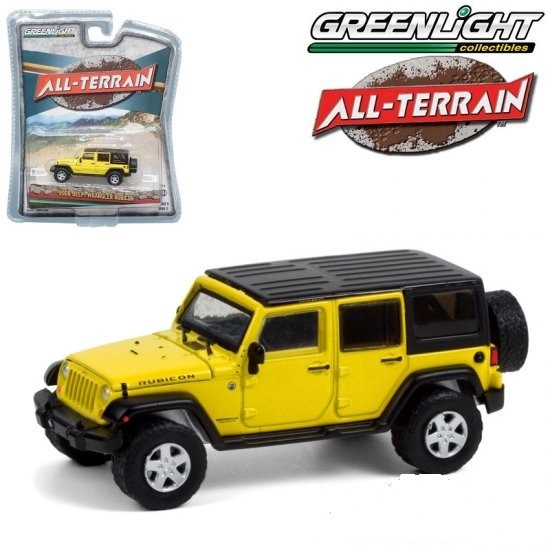 2008 Jeep Wrangler Unlimited Rubicon - Detonator Yellow - All-Terrain Series 11- 1/64 Greenlight - 35190 E
