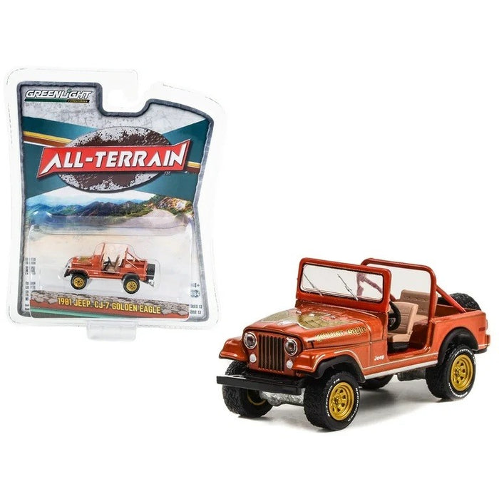 1981 Jeep CJ-7 Golden Eagle - All-Terrain Series 13 - 1/64 Greenlight - 35230 C Passion Diecast 