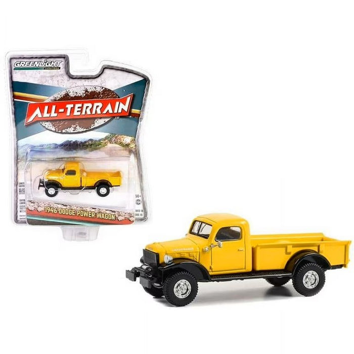 1946 Dodge Power Wagon in Construction Yellow - All-Terrain Series 15 -1/64 Greenlight - 35270 A