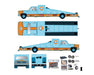 1973 Chevrolet C30 Wedge Truck & 1978 Chevrolet Silverado 10 Bedless Gulf Livery - M2 Machine - 1:64 - 39200-MJS07