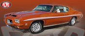 1972 Pontiac GTO LeMans in Sundance Orange Limited Edition - Estimated Production 500 Pieces - ACME - 1/18 - A1801226