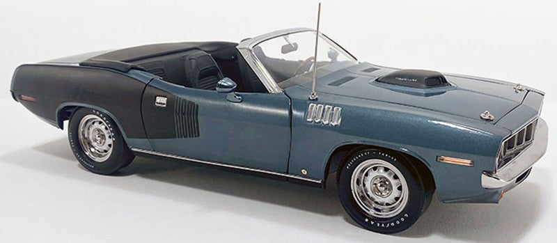 1971 Plymouth HEMI Cuda Convertible in Winchester Gray - Estimated Production 500 Piece - ACME - 1/18 - A1806130