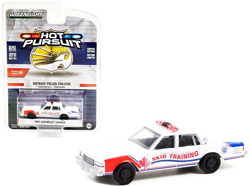 1987 Chevrolet Caprice - Skid Training Car - Ontario Police College - Hot Pursuit  39 - 1/64 GreenLight - 42970 B