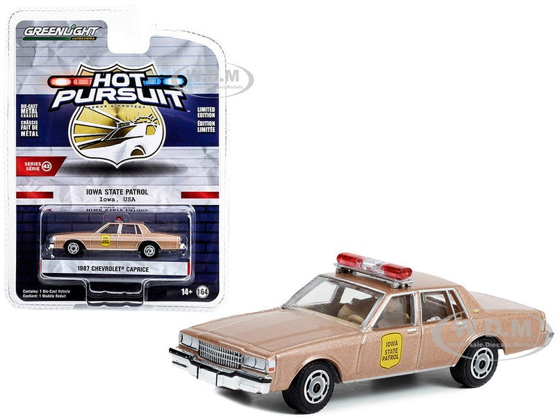 Iowa State Police - 1987 Chevrolet Caprice 9C1 - Hot Pursuit Series 43 -1/64 Greenlight - 43010 B