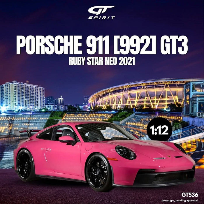 Porsche 911 [992] GT3 Ruby Star Neo 2021 - 1/12 - GT SPIRIT - GT536 Passion Diecast