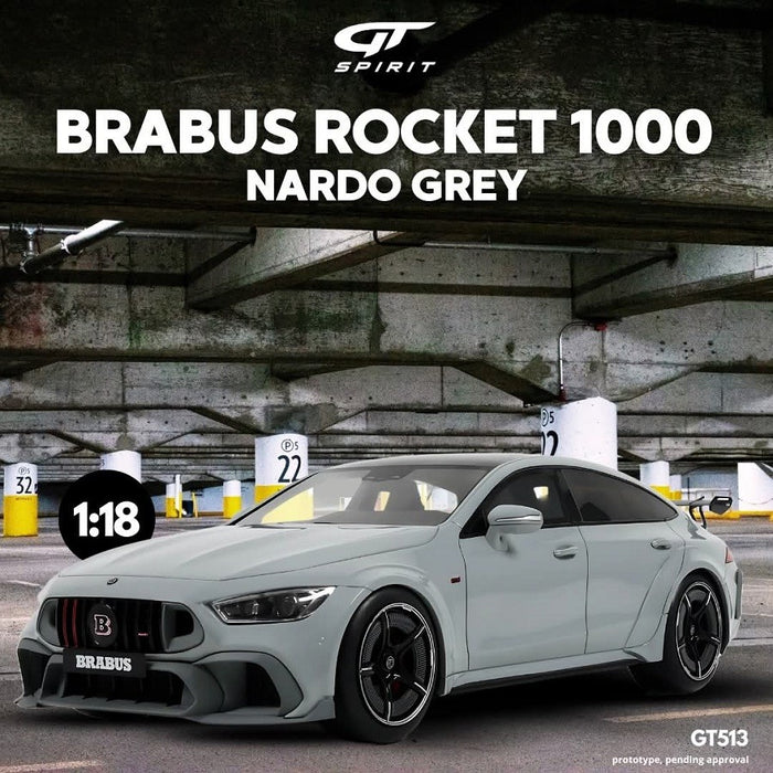 Brabus Rocket 1000 Nardo Grey 2024 - 1/18 - GT SPIRIT - GT513 Passion Diecast